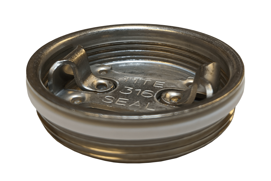 2 inch Stainless Steel Round bung, Teflon gasket included (Tri-Sure style)
