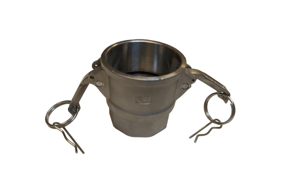 Mitchell Container Stainless Steel Female Coupler w/2 inch Male NPT Thread